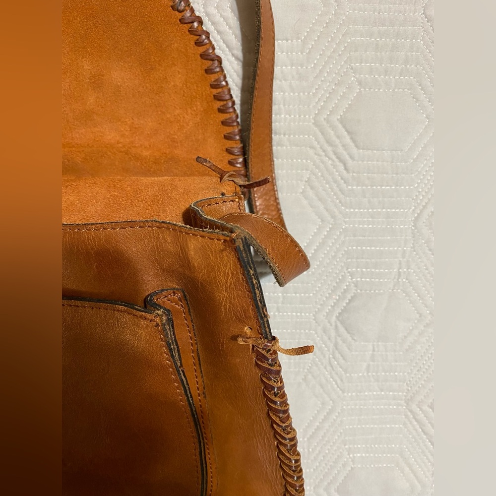 Patricia Nash Boho Brown Leather Crossbody Bag - Picture 8 of 13